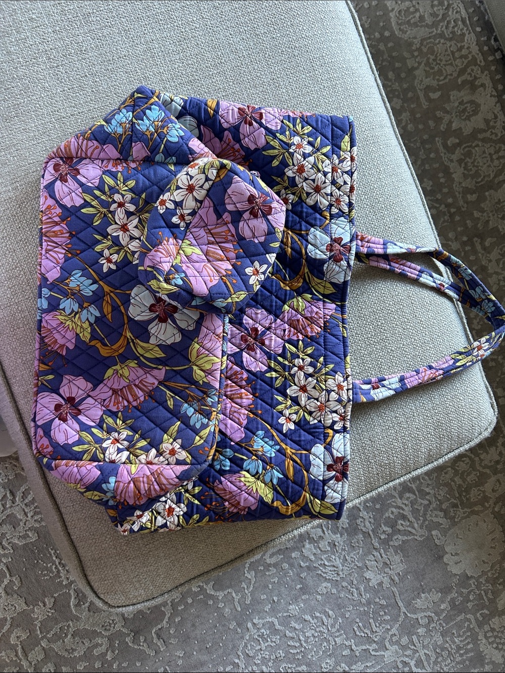 Vera Bradley tote bag and small pouch